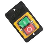 Interruptor Pulsador de Control 220/380v 10a Caja Sellada | Botón de Parada de Emergencia Compacto, Diseño Robusto, Alta Capacidad de Corriente, Uso en Talleres y Garajes