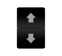 Interruptor pulsador de doble botón con luz LED, compatible con Toyota Prado, Landcruiser, RAV4, Hilux, GUN, HiAce, 4 Runner, Tundra, Suzuki Jimny.(ARROWS-fixed ON)