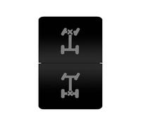 Interruptor pulsador de doble botón con luz LED, compatible con Toyota Prado, Landcruiser, RAV4, Hilux, GUN, HiAce, 4 Runner, Tundra, Suzuki Jimny.(LOCKER)