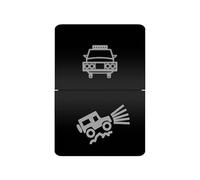 Interruptor pulsador de doble botón con luz LED, compatible con Toyota Prado, Landcruiser, RAV4, Hilux, GUN, HiAce, 4 Runner, Tundra, Suzuki Jimny.(BUMPER OFF ROAD)