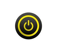Interruptor pulsador de metal negro de 12/16/19/22 mm, con luz LED momentánea de encendido y apagado, for tomas de corriente de 5 V, 12 V y 24 V.(YELLOW POWER LED,12MM_MOMENTARY_3-6V(5V))