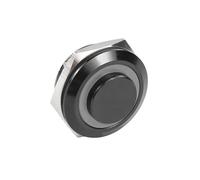Interruptor Pulsador De Metal Pequeño, Resistente Al Agua, Carrera Corta Y Cabezal Alto 12/16/19/22/25/30 Mm, Luz LED Encendido Momentáneo, 5/12/24 V, Color Negro, 1 NO(16mm,ALUMINA_RED_3-6V)