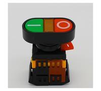 Interruptor pulsador doble con indicador amarillo de reinicio automático, 10 A, CA 220 V Controls Switches