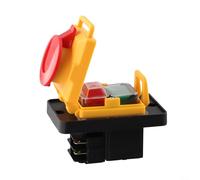 Interruptor pulsador impermeable de 4 pines, 16 A 250 V para KJD12, función de parada magnética para herramientas