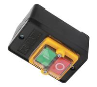 Interruptor Pulsador Industrial para Taladro de Columna 220/380v 10a | Enclavamiento Mantenido, Carcasa Sellada de Metal, Control Arranque y Parada para Equipos Eléctricos Monofásicos