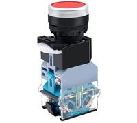 Interruptor pulsador LA38-11D 11DN de 22 mm con reinicio de lámpara LED, autobloqueo, cabezal, circuito de control de potencia