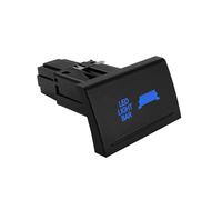 Interruptor pulsador LED azul de 12 V, grabado con láser y cable, apto para Amarok, VW, caravanas horizontales, accesorios para coche. Interruptor Basculante Botonera Elevalunas(Led Light Bar)