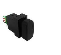 Interruptor pulsador LED azul de 12 V para luces de conducción traseras, compatible con Mitsubishi Pajero Triton ML MN Pajero Eclipse Gallant(Blank)
