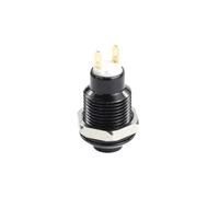 Interruptor pulsador metálico impermeable de cabeza alta 1NO con luz LED, autobloqueo/reinicio, 3/6/12/24/220 V, 8/10/12/16 mm, color negro oxidado(NO LED (1NO),220V_8MM(1NO)_SELF-RESET(1NO))