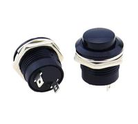 Interruptor pulsador momentáneo 16mm 6A/125V CA 3A/250V CA, interruptores redondos R13-507, negro, rojo, verde, azul, amarillo