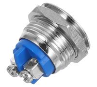 Interruptor Pulsador Momentáneo de Metal para Automoción, Repuesto | Pulsador Bloqueo Automático, Montaje por Orificio, Uso Marino y Vehicular, Control Compacto Flexible