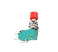 Interruptor pulsador momentáneo DS-438 de 12 mm, 16 A/250 V, rojo, verde, 6,3 mm, 1 NA, 1 NC.(DVP02LC-SL)