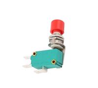 Interruptor pulsador momentáneo DS-438 de 12 mm, 16 A/250 V, rojo, verde, 6,3 mm, 1 NA, 1 NC.(Green)