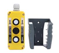 Interruptor Pulsador para Grúa, Control de Colgante Universal, AC250V 5A, AC500V 2A, Material ABS Resistente - Diseño Ergonómico, Resistente al Agua y Polvo, Uso Industrial