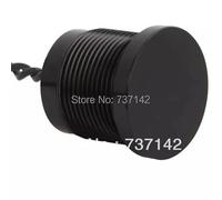 Interruptor pulsador piezoeléctrico de cabeza plana acero inoxidable o aleación aluminio negro 19 mm(Black aluminum)