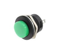 Interruptor pulsador redondo 100 R13-507, normalmente abierto, rojo, negro, blanco, amarillo, verde y azul, CA 6 A/125 V, 3 A/250 V(Green)