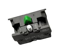 Interruptor pulsador redondo momentáneo XB2-BW3361 de 22 mm con luz LED, 1 NA, 24 V/220 V CA/380 V ZB2-BE101C(Dark Grey,12 V)