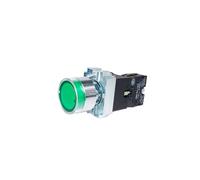 Interruptor pulsador redondo momentáneo XB2-BW3361 de 22 mm con luz LED, 1 NA, 24 V/220 V CA/380 V ZB2-BE101C(Green(NO),12 V)