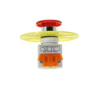 Interruptor pulsador tipo hongo de parada de emergencia con señal roja de carcasa CA 660 V 10 A