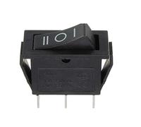 Interruptor rectangular 3 fases 0 1 2 15 A 250 V KCD3 3 pines 31 mm x 14 mm x 35 mm