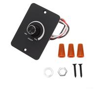 Interruptor regulador de intensidad PWM DC12V 5A con regulador de intensidad de aluminio para tiras LED, halógenas, bombillas incandescentes, autocaravanas, camiones, remolques y yates