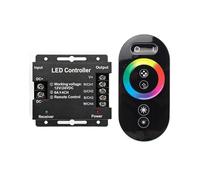 Interruptor Regulador de LED RGBW, Interruptor Regulador con Control Remoto Deslizante RF Regulable PWM 12V-24V 24A