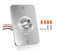 Interruptor Regulador de Luz Dimmer LED PWM DC 12V 5A Dimmer Compatible con LED Incandescentes Halógenas, para Acampadas Barcos Camiones Caravanas Regulación de luz Sin Escalas Fácil de Instalar