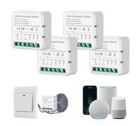 Interruptor Regulador de Luz LED, Controlador Dimmer de intensidad tira led,Compatible con Alexa, Tuya,Smart life,Dimmer luces regulables, Se requiere cable neutro