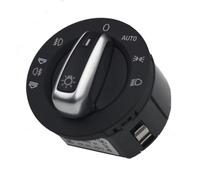 Interruptor Regulador Faro Interruptor Control Lámpara Antiniebla Faros Delanteros Coche Cromado Compatible Con A6 C6 4F 2004-2011 Para RS6 C6 4F 2008-2010