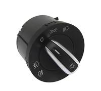 Interruptor Regulador Faro Interruptor Luz Antiniebla Faros Delanteros Cromados Compatible Con VW Para Passat 2010-2014 Para Jetta 2005-2010 Para Golf 2007-2009