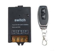 Interruptor Remoto RF433 1 Canal 30A Sin Cable(black) | Tecnología RF433MHz estable, control dispositivos, señal para fuerte sin interferencias, 1 canal único