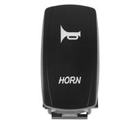 Interruptor Rocker LED Interruptor de bocina marina de 24 V para coche y yate, botón de claxon, uso marino, negro, plástico