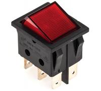 Interruptor rojo de encendido y apagado