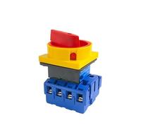 Interruptor seccionador de carga con panel de candado 63A 4 fases 2 posiciones encendido-apagado Interruptor rotatorio de cambio YMD11-63A/4P