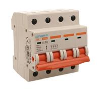 Interruptor seccionador modular trifásico 125 A, 4P cuadripolar 4 módulos DIN 380 V AC, IP20, certificado IEC60947-3