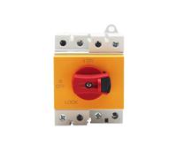 Interruptor seccionador Solar PV DC 4P 32A 300V 600V 800V 1000V 1200V con TUV CE SAA RCM(Yellow,4P 32A_1000V DC)