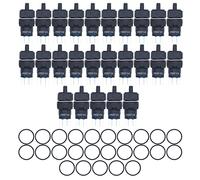 Interruptor Selector de 3 Posiciones, Switch Electrico con Perilla, 25 Piezas 24V - Material Resistente, Contactos de Latón, Para Equipos Eléctricos y Automatización (Verde)