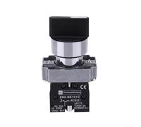 Interruptor selector de palanca mantenido de 10A 3 posiciones XB2BD33C con 2 contactos normalmente abiertos y construcción de metal plástico