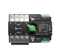 Interruptor selector eléctrico de transferencia automática trifásico ATS 4P 63A 100A 125A 230V de doble potencia (1 unidad)(100A)