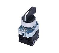 Interruptor selector giratorio de 22 mm, 2 NA, con enclavamiento mantenido, tres posiciones, 440 V, 10 A