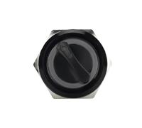 Interruptor selector giratorio de metal DPDT de 2 posiciones, momentáneo, sin LED, con autoretorno y bloqueo, 2 y 3 posiciones, 1 unidad(22MM,3-6V)