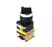 Interruptor selector giratorio, LA38-20X3, interruptor de reinicio de 3 posiciones (2NO + 1NC) Interruptor redondo de encendido/apagado para relé de contactor