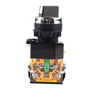 Interruptor Selector Rotativo Redondo 22 Mm 2 Posiciones NC NO Autobloqueo Arrancador Electromagnético Contactor Relé Circuitos Eléctricos