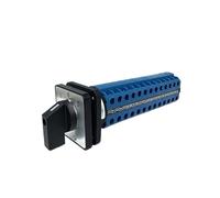 Interruptor selector universal de leva giratoria de 3 posiciones, 13 polos, 52 terminales, 20 A, panel de 48 x 48 mm, SZW26/LW26-20