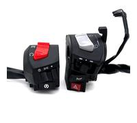Interruptor señal moto Interruptores Universales Para Manillar Motocicleta De 22mm Intermitentes De Emergencia Luz Antiniebla Bocina Intermitentes Arranque Eléctrico Botones(Emergency Flasher)