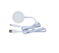 Interruptor sensible al grifo Detector de vibración para luz automática de armario, sensor de golpes, controlador de gabinete LED, regulador de iluminación interior de RV (USB blanco)