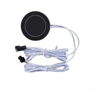 Interruptor sensible al grifo Detector de vibración para luz automática de armario, sensor de golpes, controlador de gabinete LED, regulador de iluminación interior de RV (SM negro)