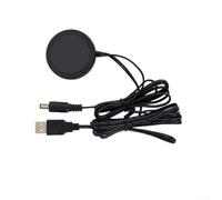Interruptor sensible al grifo Detector de vibración para luz automática de armario, sensor de golpes, controlador de gabinete LED, regulador de iluminación interior de RV (USB negro)