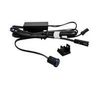 Interruptor sensible al tacto DC12-24V con controlador de atenuación infinito para tiras de luz LED, diseño desmontable para iluminación de armario, fácil instalación, material de PVC, acabado negro
