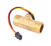Interruptor Sensor Efecto Hall Flujo de Agua G1/2" 52mm, Contador Medidor Rosca Macho 1-30L/Min, Sensor Flujo Agua Caudalímetro Industrial
